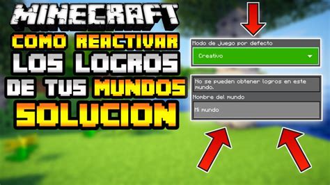 COMO REACTIVAR LOS LOGROS DE UN MUNDO EN MINECRAFT PE 1 20 YouTube