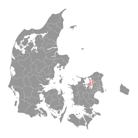 Premium Vector Frederikssund Municipality Map Administrative Division