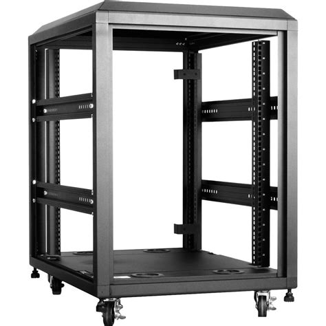 IStarUSA WX 158 EX 4 Post Open Frame Rack 15 U WX 158 EX B H