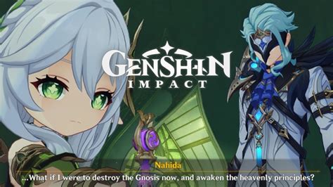 Nahida Threatens To Destroy Gnosis In Genshin Impact 32 The Doctor