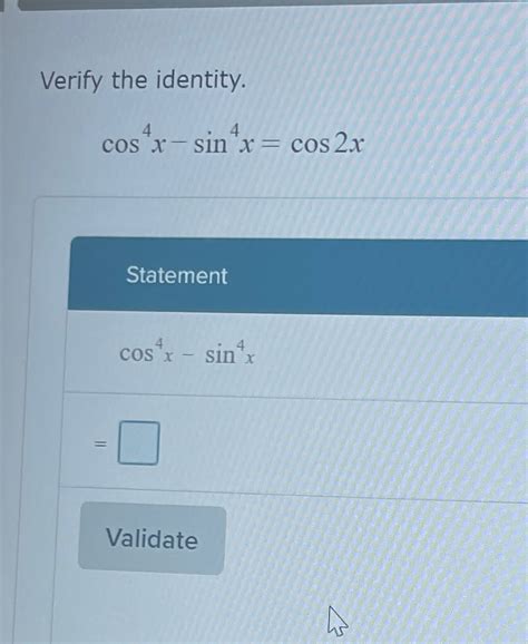 Solved Verify The S4x Sin4xcos2x