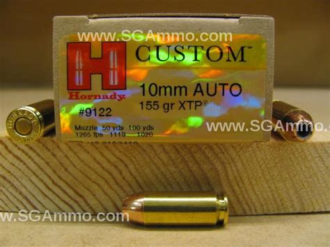 200 Round Case 10mm Auto Hornady 155 Grain XTP Hollow Point Ammo