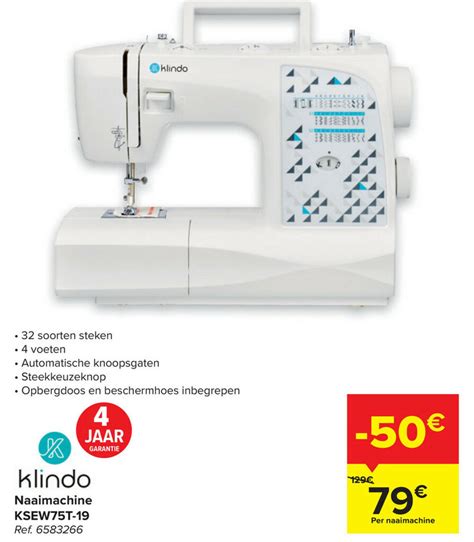 Klindo Naaimachine Ksew T Promotie Bij Carrefour