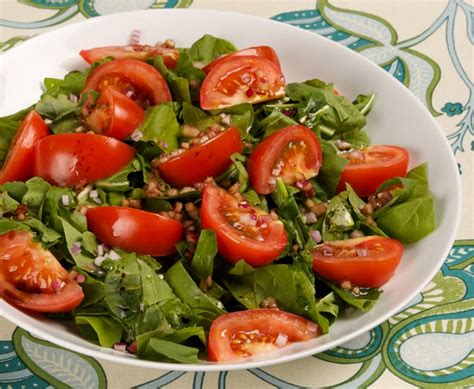 SALADA DE RÚCULA TOMATE Vida Mais Organizada