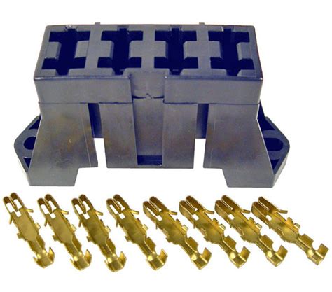 4 Slot Fuse Block For Ato And Atc Blade Fuses With Brass Terminals The Repair Connector Store