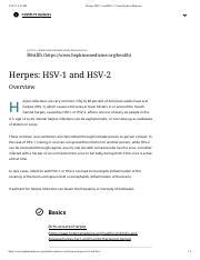 Understanding Herpes Infections - Overview and Treatment | Course Hero