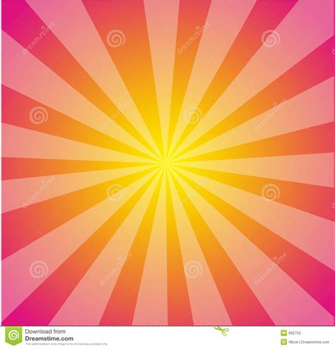 Fondo De Starburst Del Amarillo Del Color De Rosa Caliente Del Vector