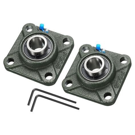 Uxcell 2pcs Ucf205 15 Pillow Block Bearings 1516 Inch Bore Self Alignment Solid Cast Iron Base