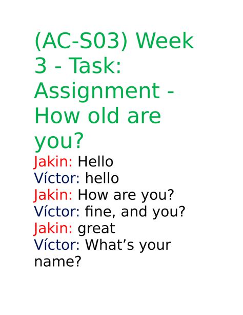 AC S03 Week 3 Task Assignment How Old Are You AC S03 Week 3