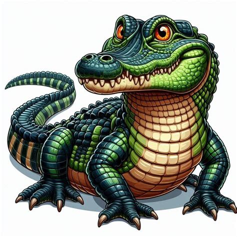 Alligator Vector Cartoon Illustration Premium Ai Generated Vector