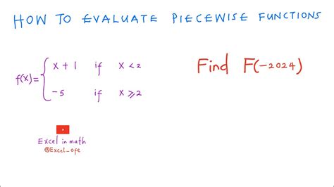 How To Evaluate Piecewise Functions Precalculus Segun Ofe Youtube