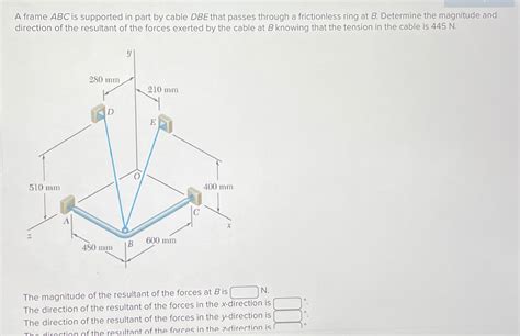 A Frame Abc Is Supported In Part By Cable Dbe That Chegg