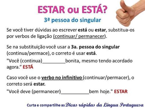 Queria Está Ou Estar - JP : ESTAR OU ESTÁ?