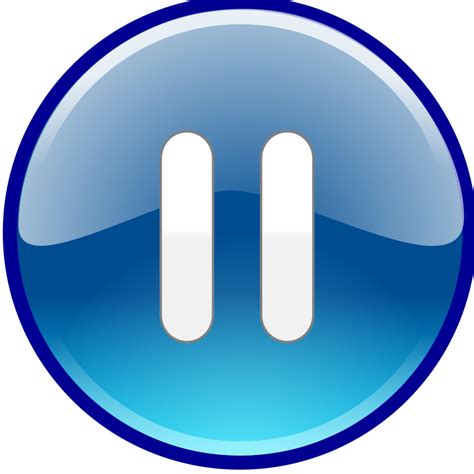 Windows Media Player Pause Button - Openclipart