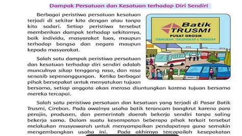 Peristiwa Persatuan Dan Kesatuan Dalam Bacaan Kunci Jawaban Kelas