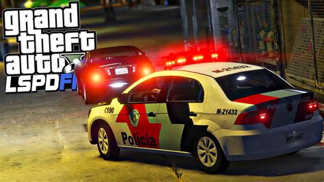 ACHO QUE IA DAR PINOTE GTA V Rotina Policial PMESP Force Games