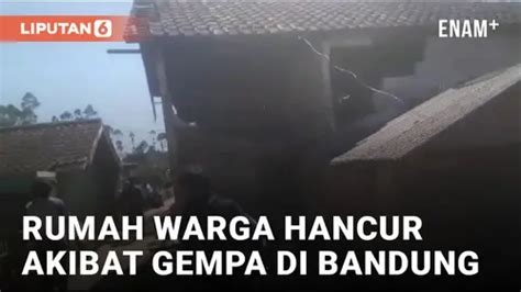 VIDEO Bandung Diguncang Gempa 5 Magnitudo Warga Panik Berhamburan