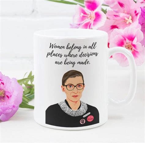 Ruth Bader Ginsburg Mug The Notorious Rbg Mug Feminist Mug Etsy