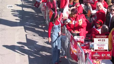 KSHB 41 coverage of Kansas City Chiefs Kingdom Champions Victory Parade