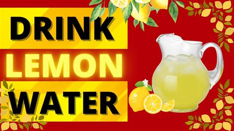 7 Benefits Of Drinking Lemon Water Youtube