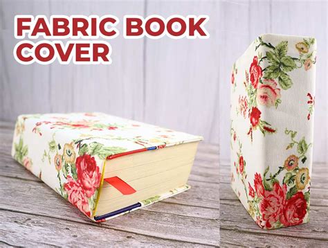 How To Make A Fabric Book Cover (VIDEO) - Easy Book Jacket ⋆ Hello Sewing