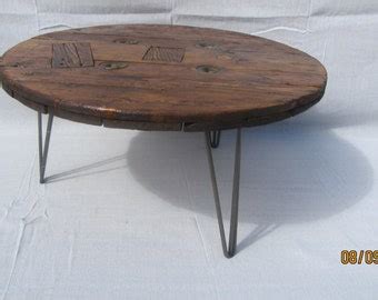 Items similar to Small Handmade Wooden Cable Reel Coffee Table on Etsy