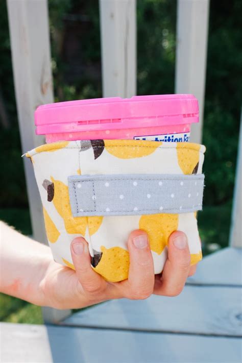 Free Ice Cream Pint Cozy Sewing Pattern • Heather Handmade