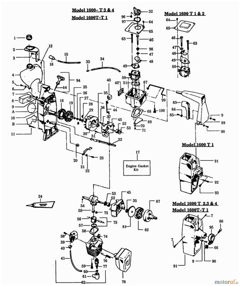 Diagram Of Parts For Hyper Tough Weed Eater