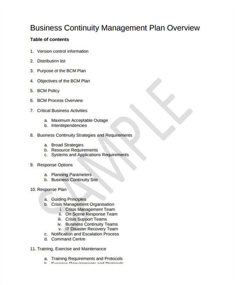 10+ Business Continuity Plan Templates - PDF, Word | Free & Premium ...