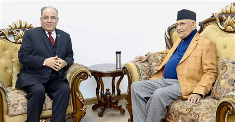 Pm Dahal Uml Chairman Oli Hold Talks