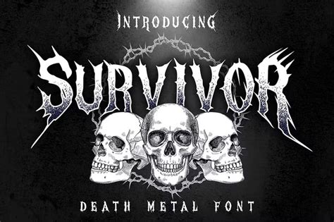 35+ Heavy Metal Fonts for Headbanging Designs