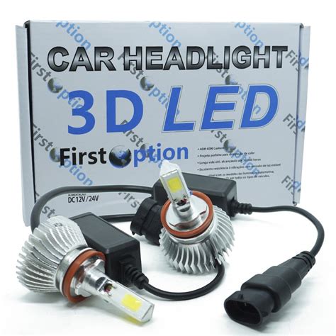 Kit Par L Mpada Super Led Automotiva Farol Carro D H Lumens V