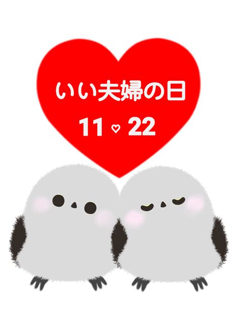 今日は いい夫婦の日～💕 夫婦のカタチはいろいろ いい夫婦のカタチもいろいろ でも、シマエナガ夫婦にまけないくらい かわいい夫婦になろう😊｜元