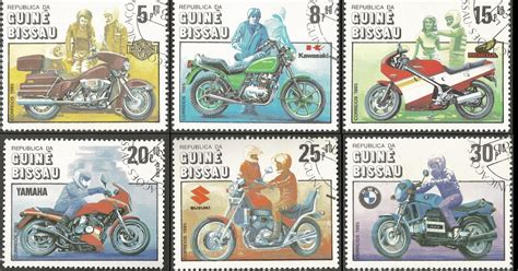 Stamps Stamps Guinea Bissau 1985 100th Anniversary Of Motorcycle