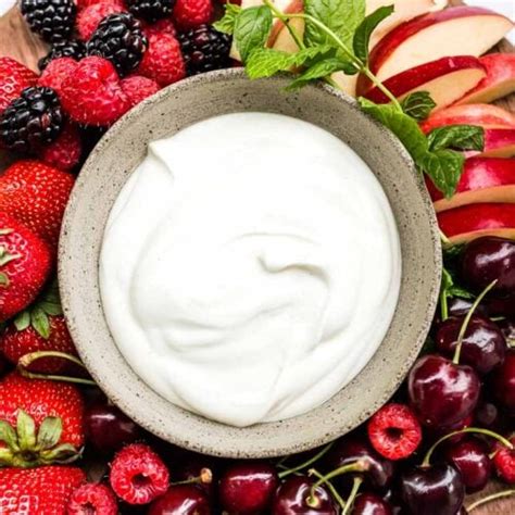 Easy Yogurt Fruit Dip Recipe 3 Ingredients Only Foolproof Living