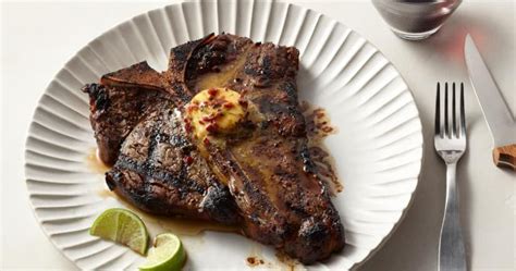 Grilled T Bones With Chipotle Lime Butter Punchfork