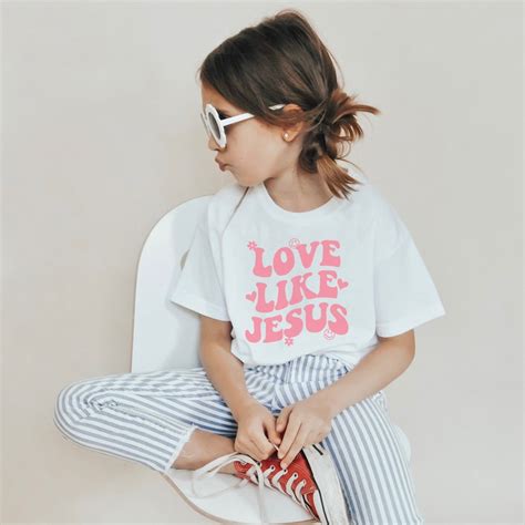 Love Like Jesus Shirt Christian Apparel Youth Christian Shirt Etsy