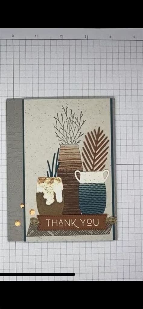 A Card With Some Plants On It And The Words Thank You Written In Large