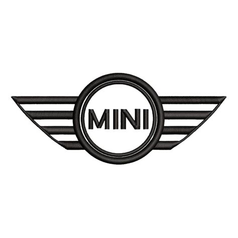 Mini Cooper Car Logo Machine Embroidery Design Mini Cooper Emblem