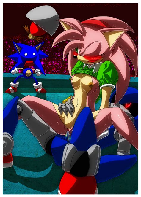 Rule 34 Amy Rose Anthro Blush Breasts Classic Amy Rose Clothes Dr Eggman Dr Robotnik Female