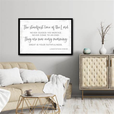 Great Is Thy Faithfulness Wall Art Lamentations Sign Etsy