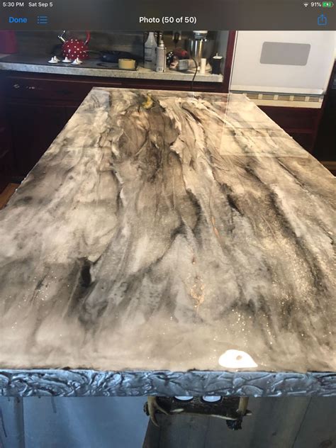 Grey Marble Epoxy Countertop for Stylish Home Decor