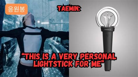 Shinee Taemin Teases His Official Lightstick Design Resembling His