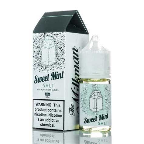 The Milkman Salt Sweet Mint 40mg Nic Canada Vapevineca