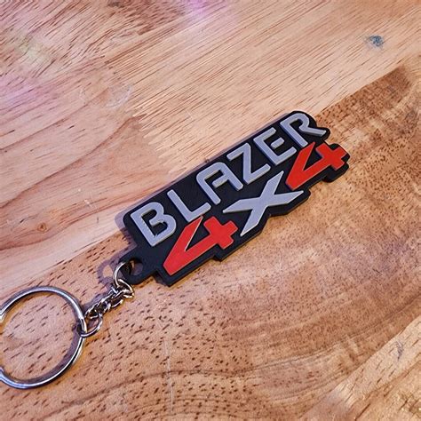 GM Chevy Blazer 4x4 Emblem Keychain Etsy