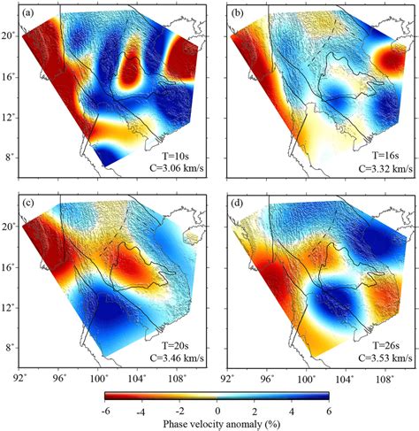 Maps Of Rayleighwave Phase Velocity Anomalies From Ambient Noise