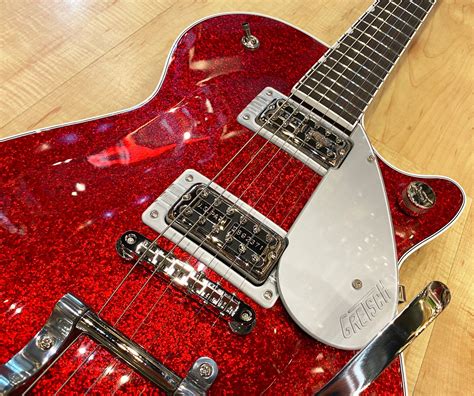 Gretsch G6129t Players Edition Jet Ft With Bigsby Red Sparkle Guitars Electric Solid Body