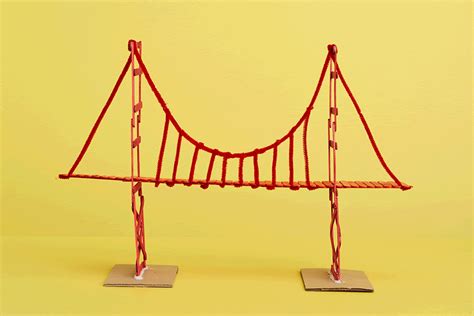 Popsicle Stick Suspension Bridges