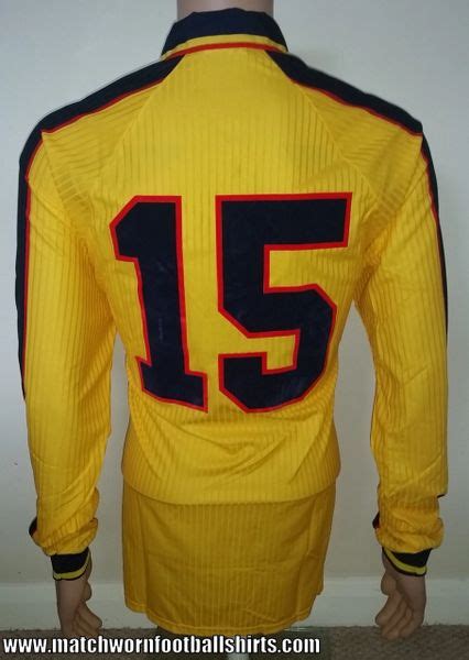 1998 SCOTLAND MATCHWORN UMBRO AWAY SHIRT 15 MATCH WORN FOOTBALL