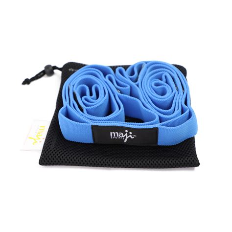 Elastic Yoga Straps - 10 Loops | Fitness Yoga Mat Strap | Maji Sports